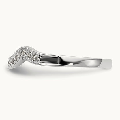 Diamond Wedding Band, 14K White Gold