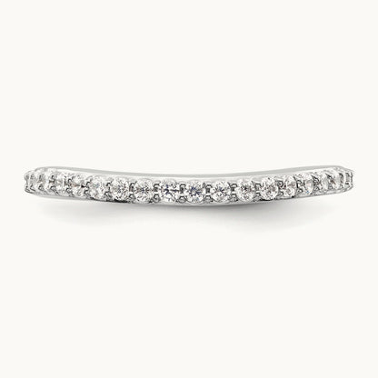 Diamond Wedding Band, 14K White Gold