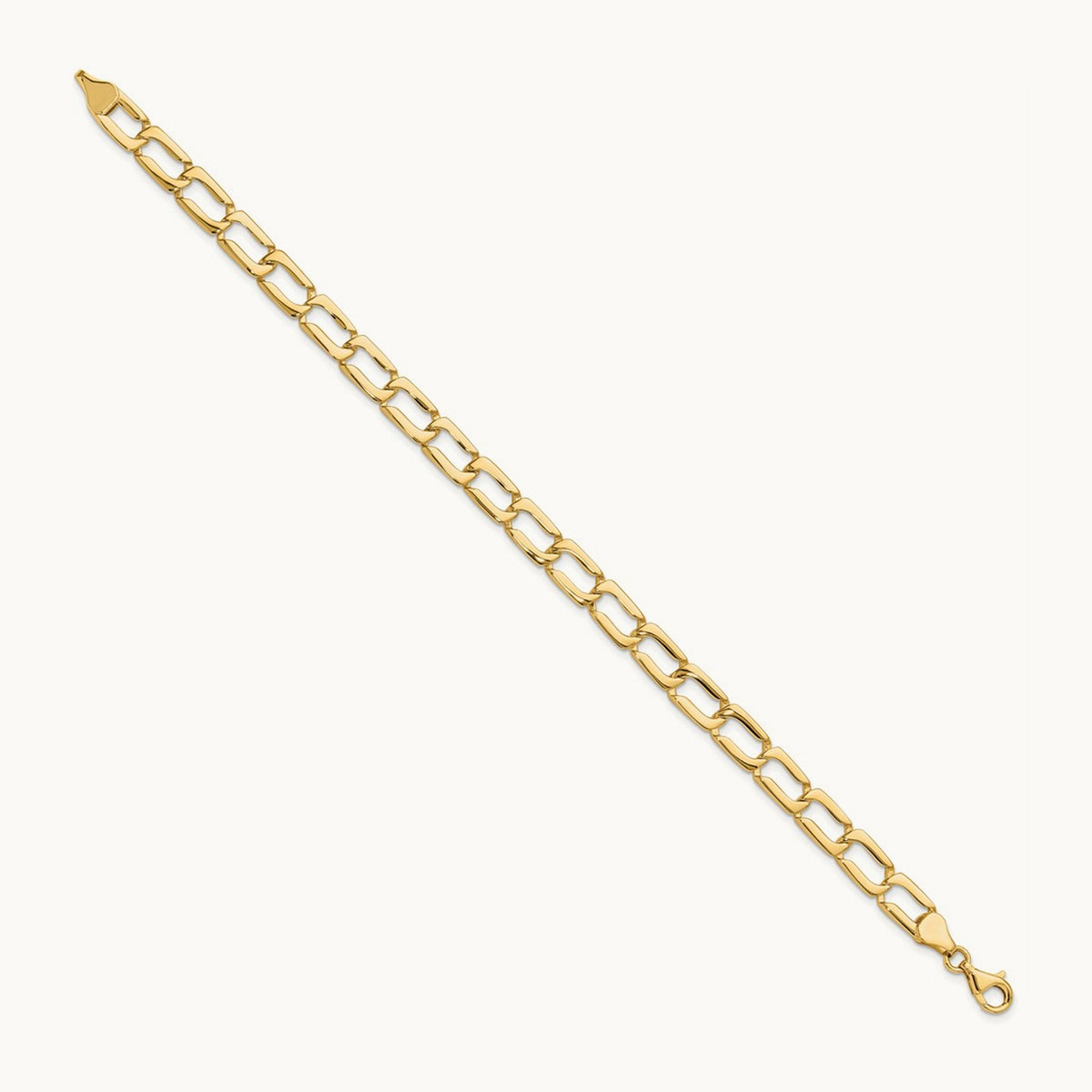 Polished Link Bracelet, 14K