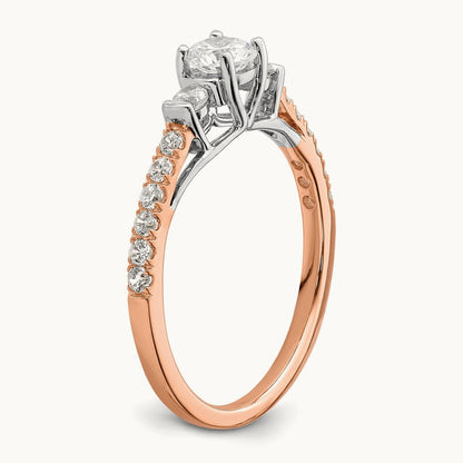 Petite Engagement Ring, 0.75 ct tw Lab-Grown Diamond