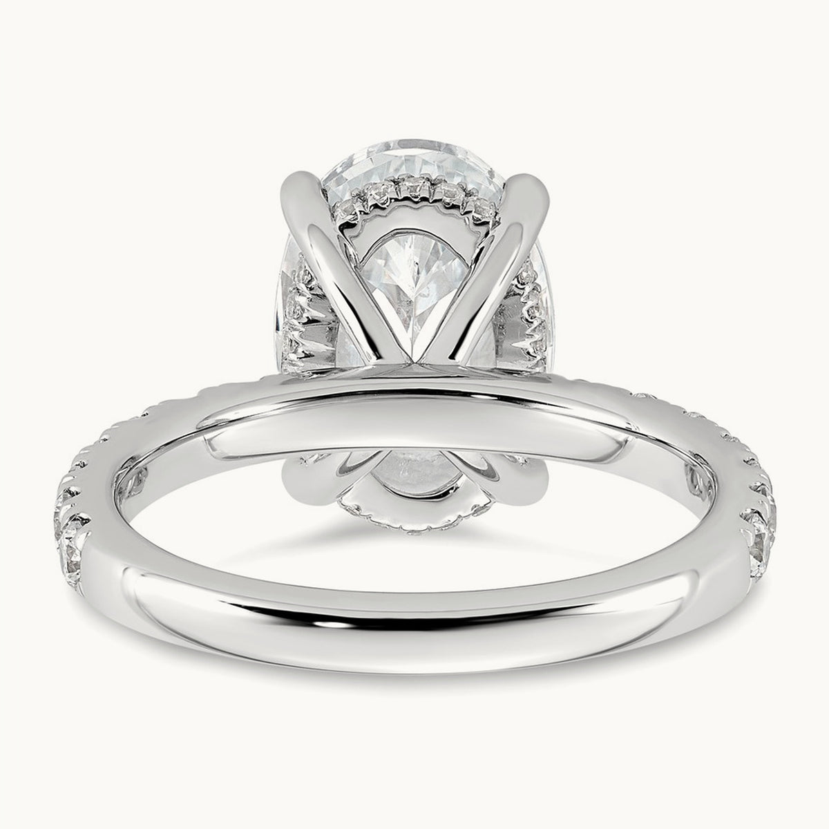 Oval Solitaire Engagement Ring, 1.25-4.50 ct tw Lab-Grown Diamond — 14K White Gold, 7 (3)
