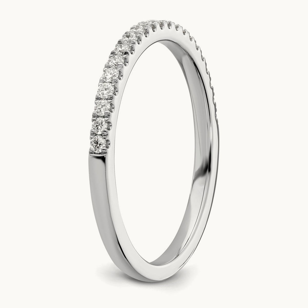 Matching Diamond Wedding Band, 14K White Gold