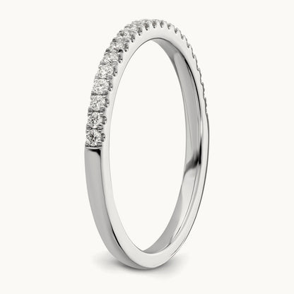 Matching Diamond Wedding Band, 14K White Gold