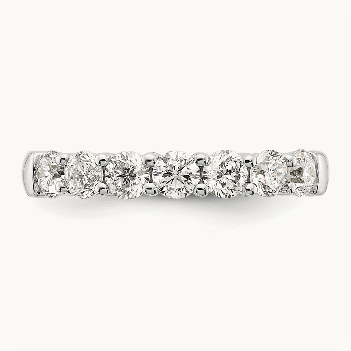 7-Stone Diamond Band — 14K White Gold, 1.19 ct, 7