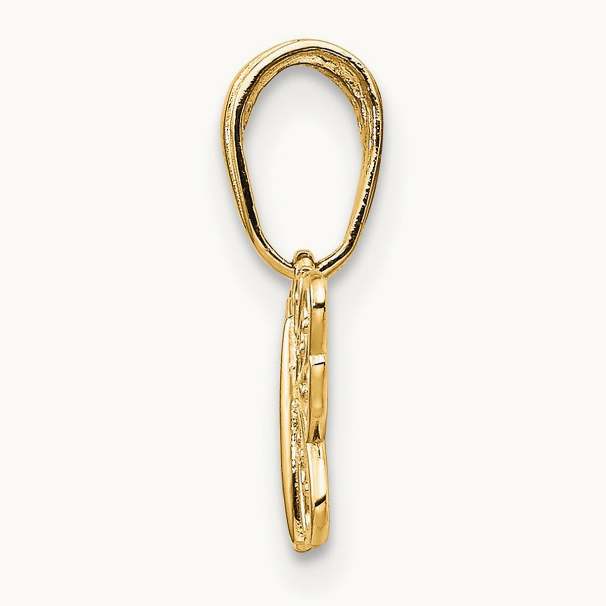 Polished Filigree Butterfly Charm — 14K Yellow Gold