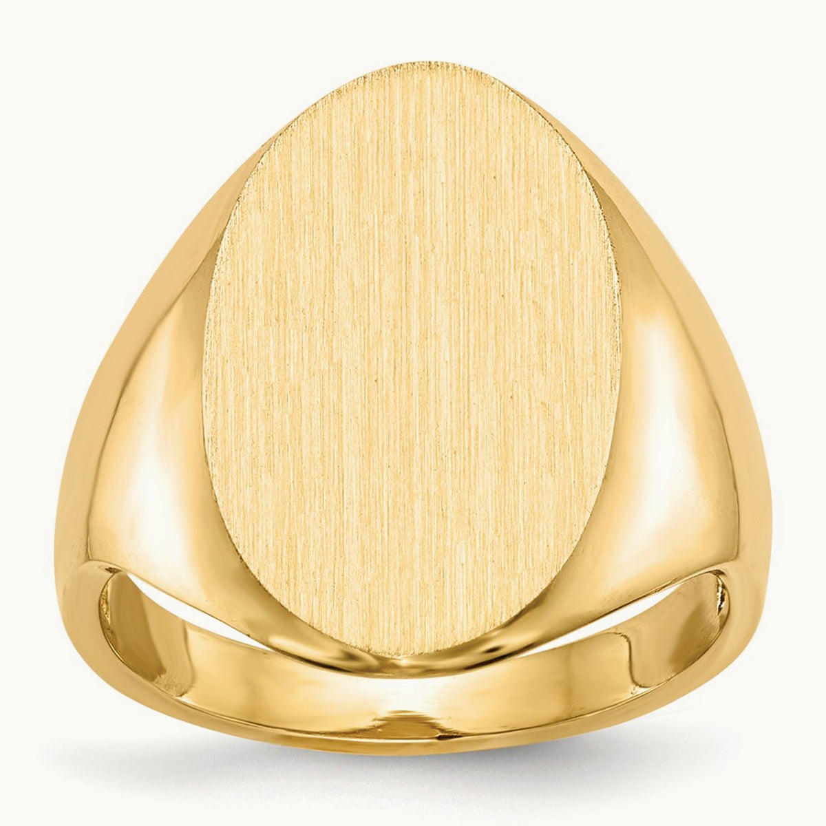 12.0x17. Open Back Signet Ring, 0mm, 14K