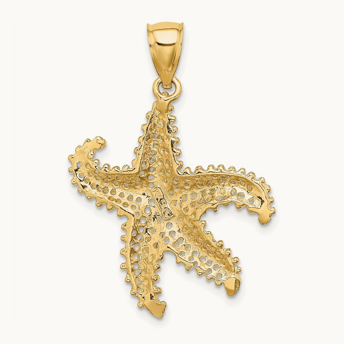Starfish Pierced Charm, 14K