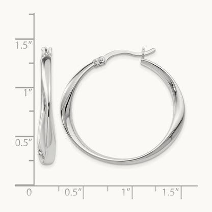 RH- Polished Hoop Earrings — Leslie's — photo set