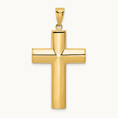 Hollow Cross Pendant, 14K