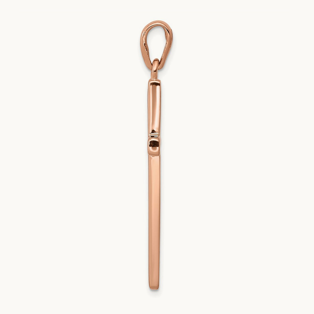 Cross Pendant, 14K Rose Gold