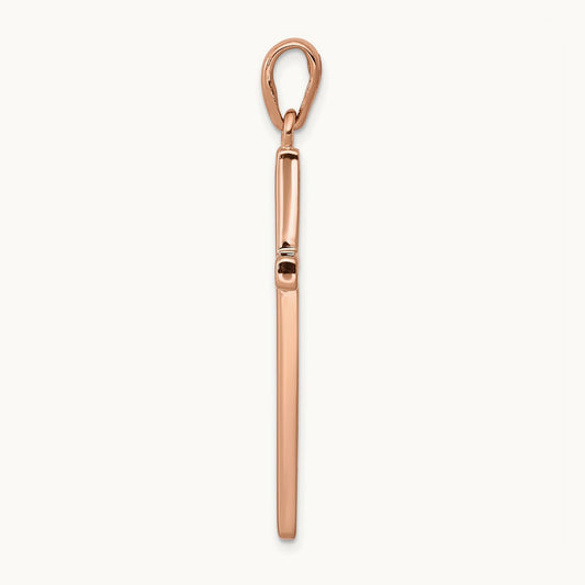 Cross Pendant, 14K Rose Gold