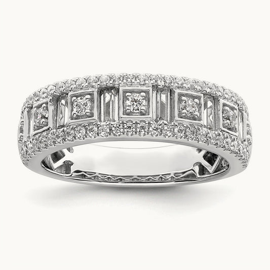 Complete Diamond Band, 14K White Gold