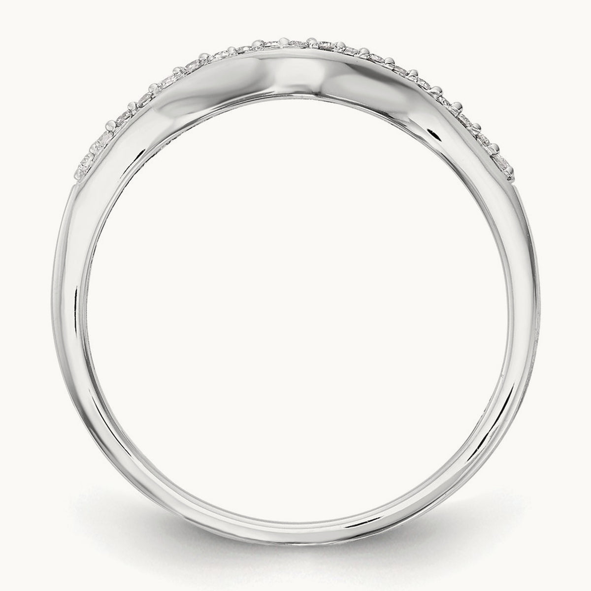 Diamond Wedding Band, 14K White Gold