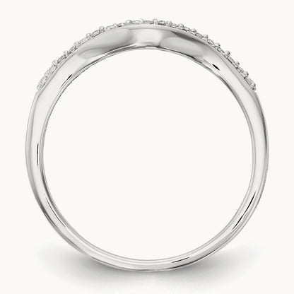 Diamond Wedding Band, 14K White Gold