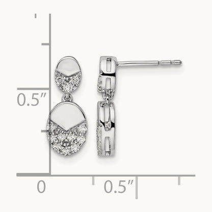 Dangle Post Earrings, 0.25 ct tw Lab-Grown Diamond