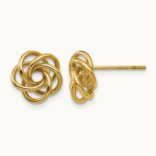 Love Knot Earrings — 10mm