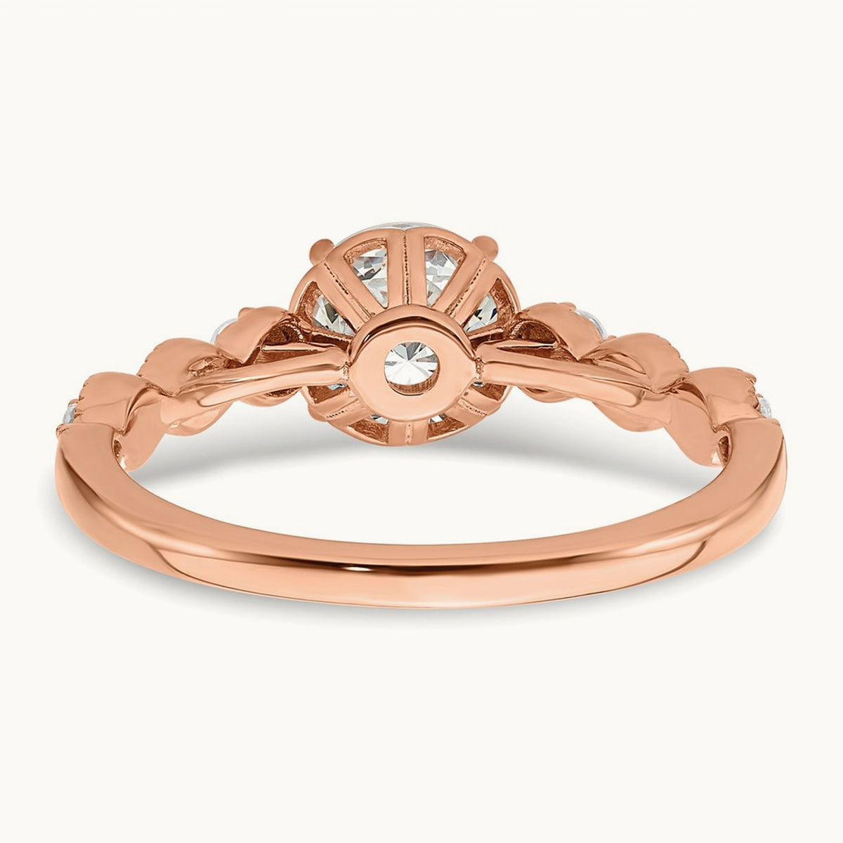 1ct Round Semi-Mount Engage Dia Ring, 14K Rose Gold