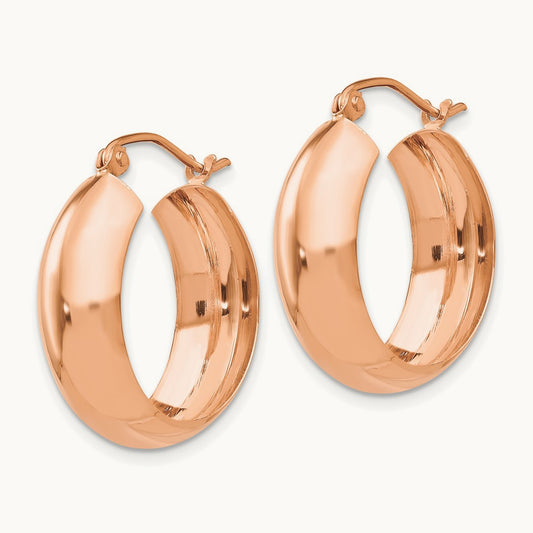 Hoop Earrings, 14K Rose Gold