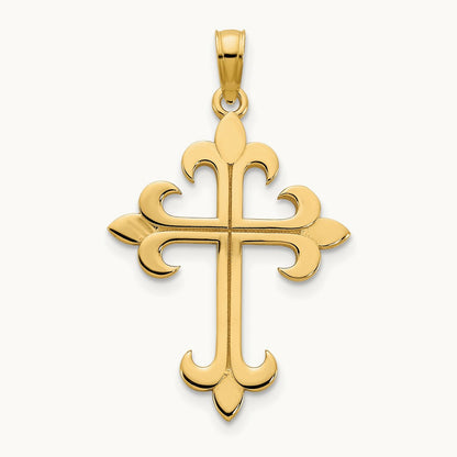 Cross Charm, 14K Yellow Gold