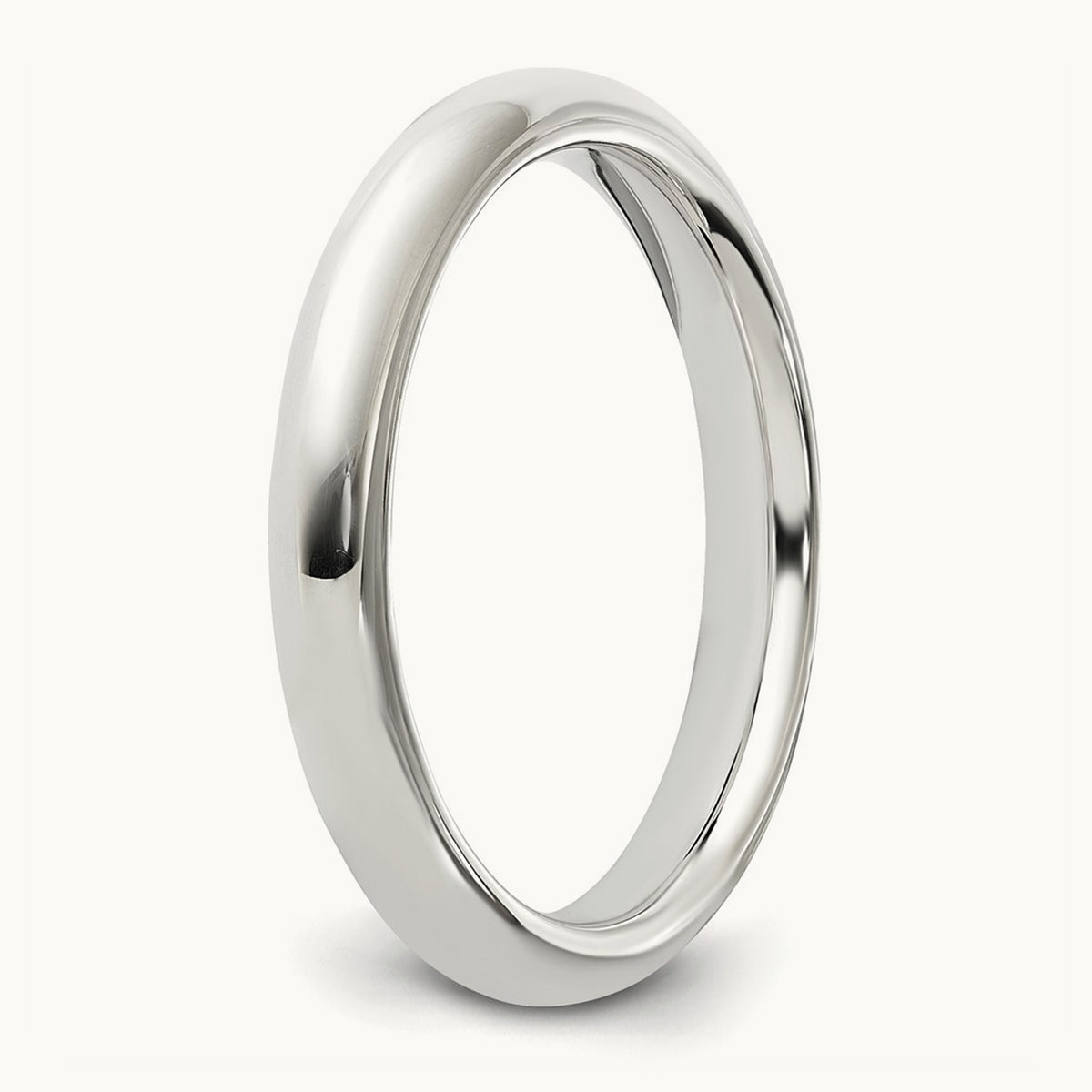 Rhodium-plated Comfort Fit Band — photo set (4)