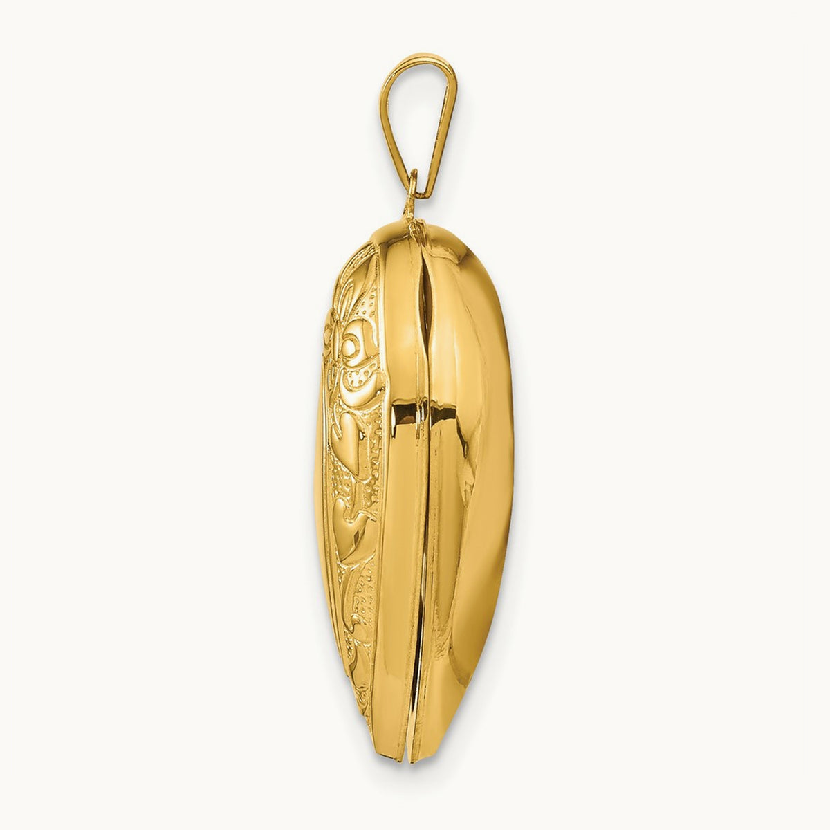 Fancy Heart Locket, 14K