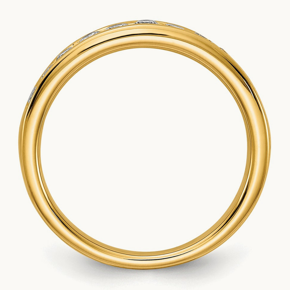Channel Set Band, 0.10-1.00 ct tw Lab-Grown Diamond — 1/2 ct, 14K Yellow Gold