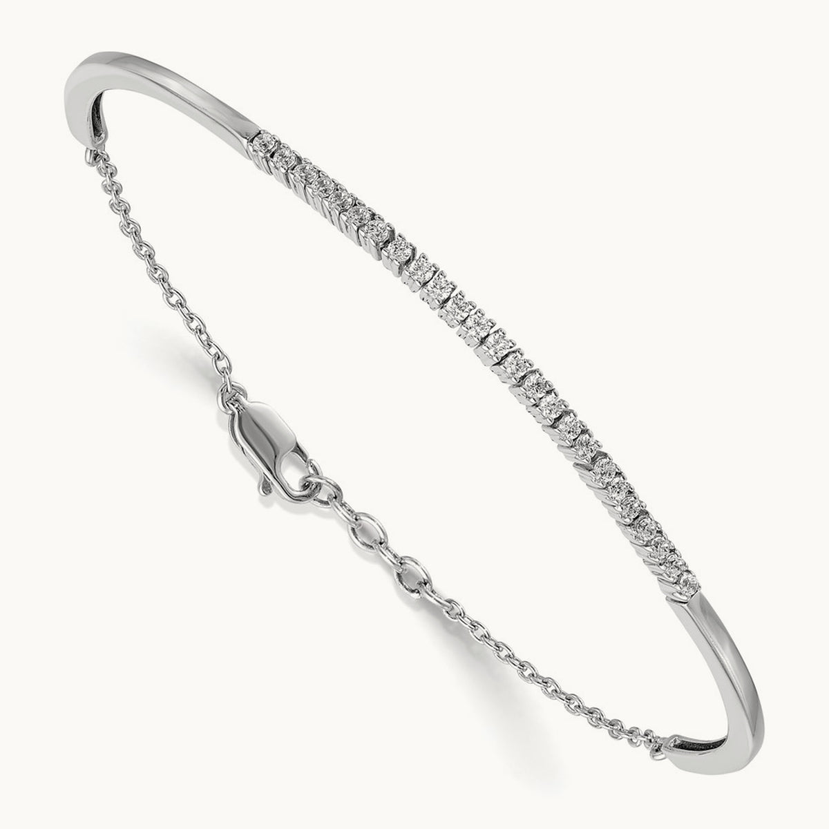 Bangle Bracelet, 0.50-0.75 ct tw Lab-Grown Diamond