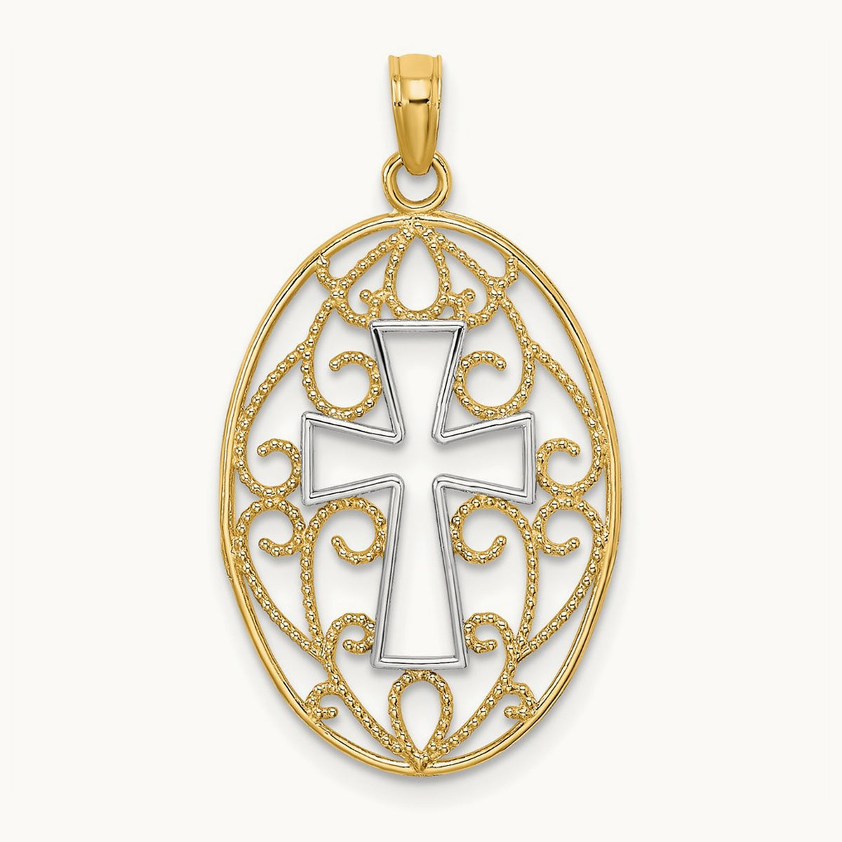 w/ Beaded Filigree Cross Charm — photo set