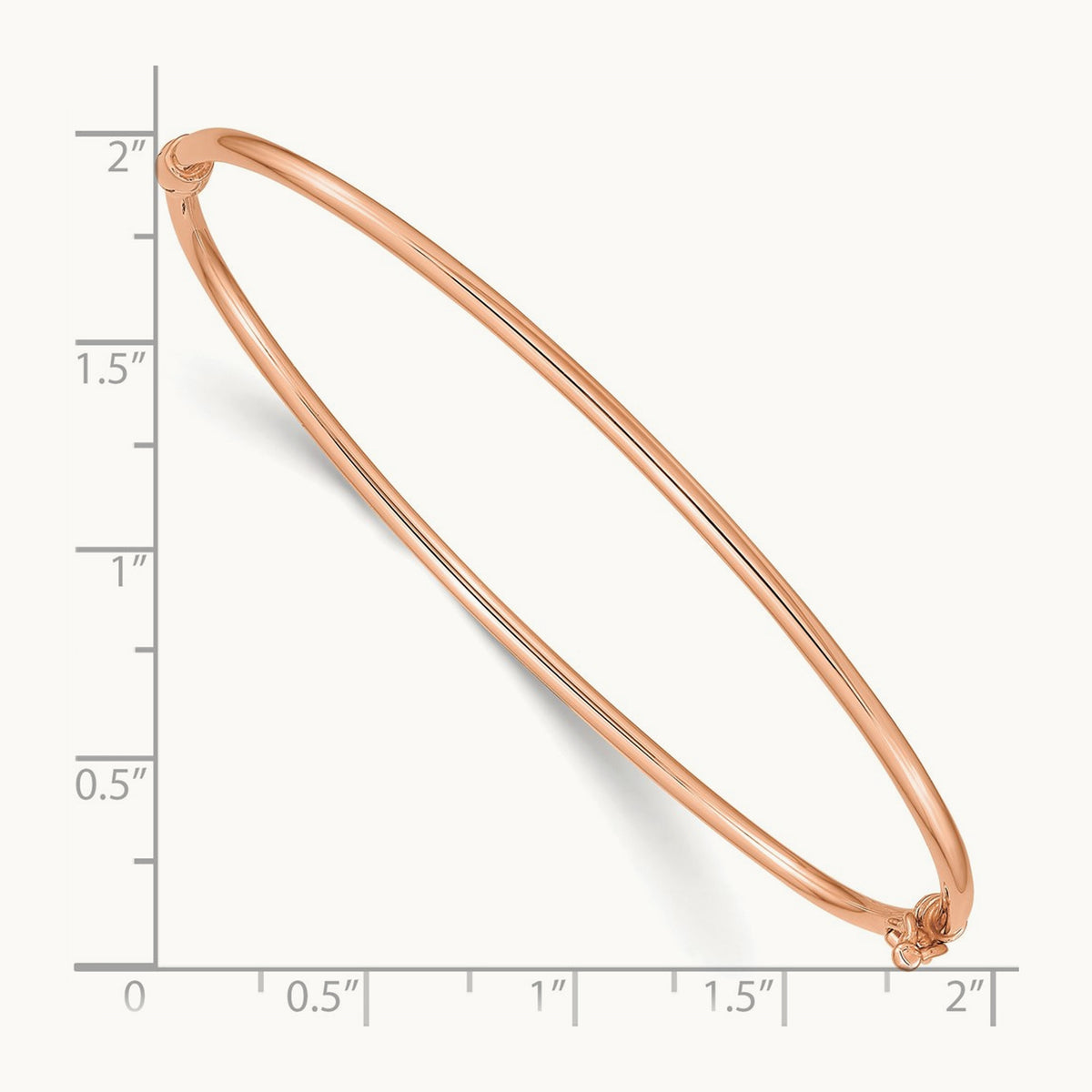 Hinged Bangle Bracelet — 14K Rose Gold