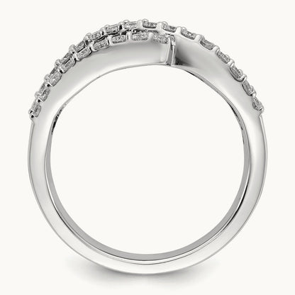 Created Ruby Ring, 0.50 ct tw Lab-Grown Diamond