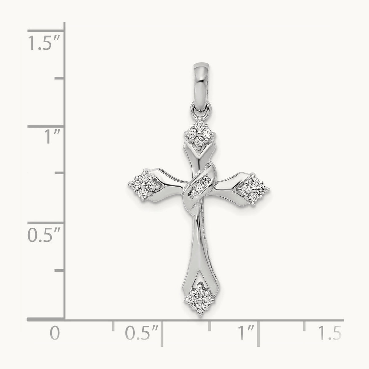 1/5ct. Diamond Cross Pendant — photo set