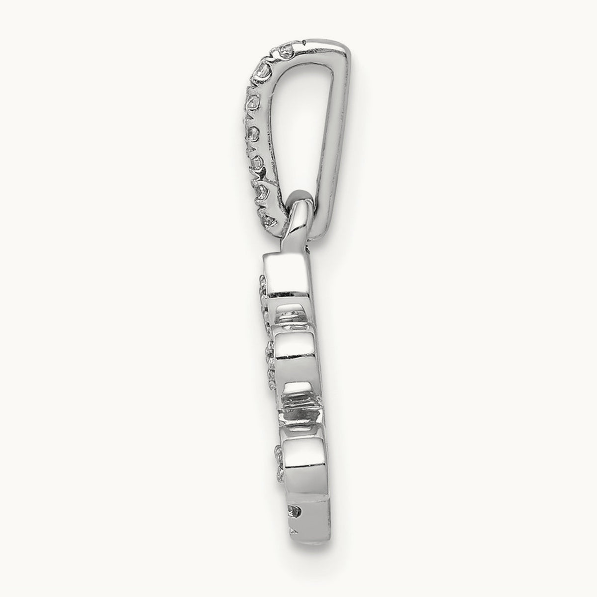 1/10ct. Diamond Paw Print Pendant, 14K White Gold