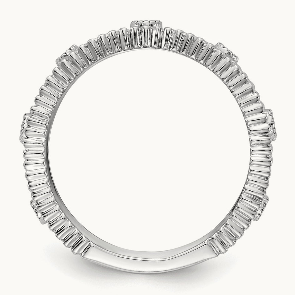 Fashion Band, 0.25 ct tw Lab-Grown Diamond — 14K White Gold