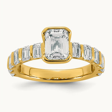 Emerald-cut Center Ring, 3.00 ct tw Lab-Grown Diamond