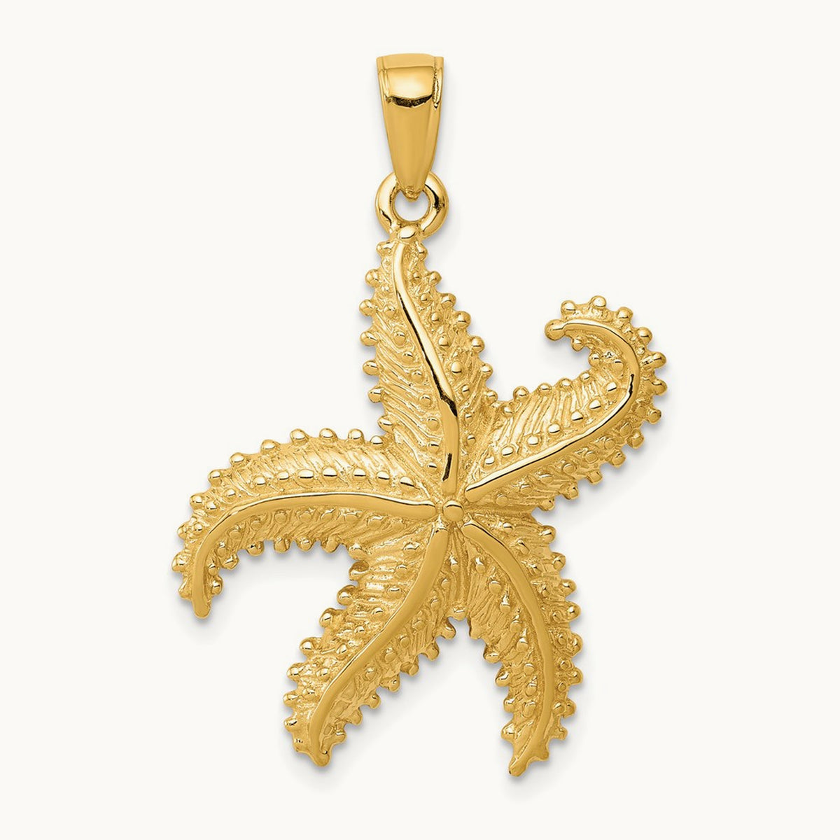 Starfish Pendant, 14K