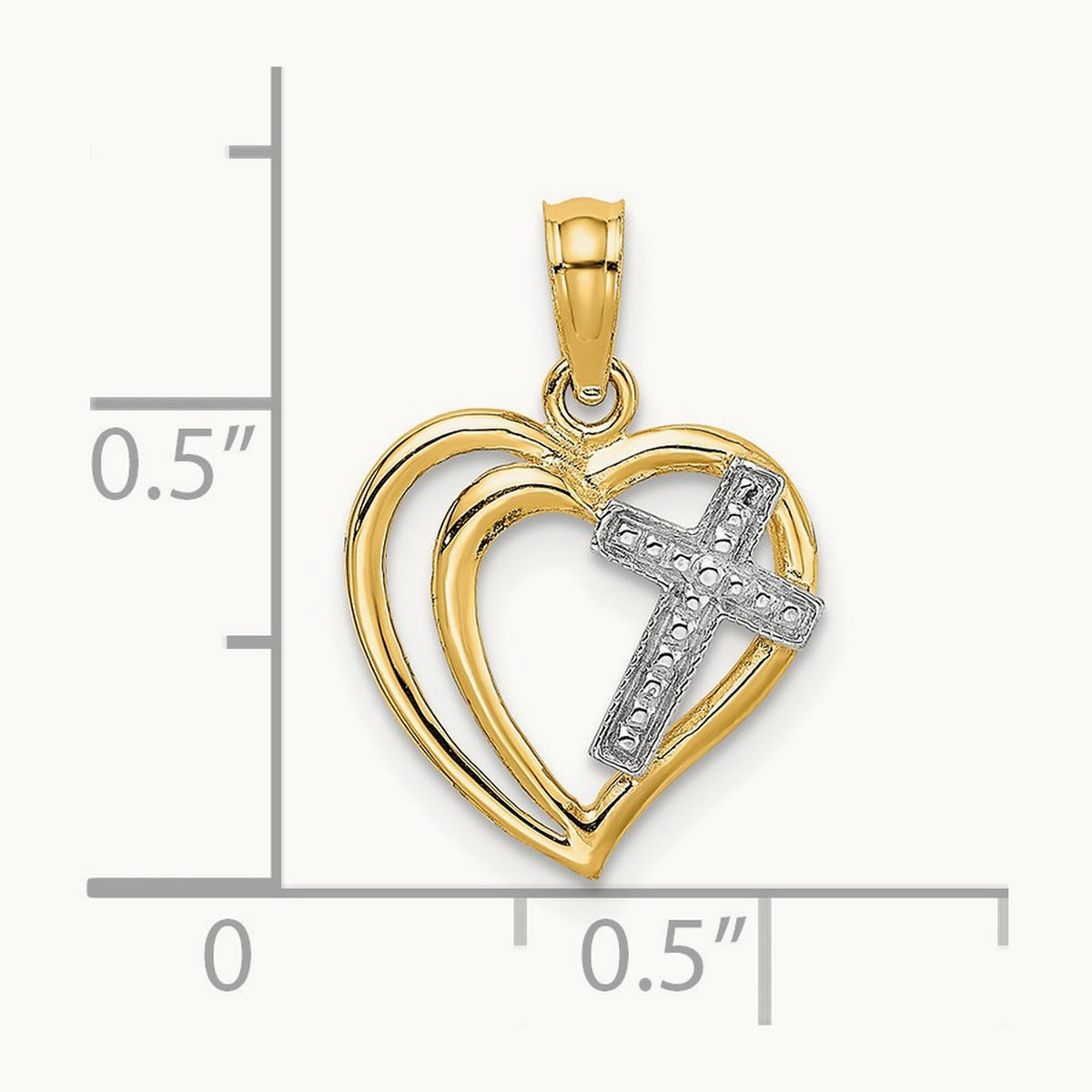 W/ Cross In Heart Charm — photo set