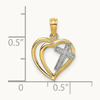 W/ Cross In Heart Charm — photo set