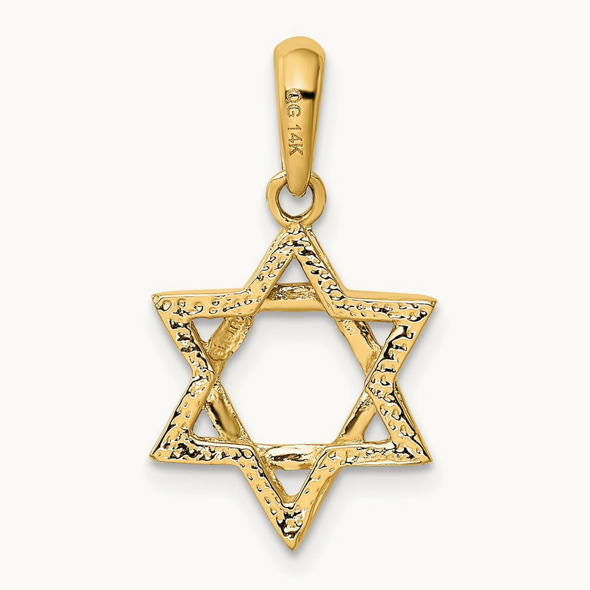 Star of David Pendant, 14K