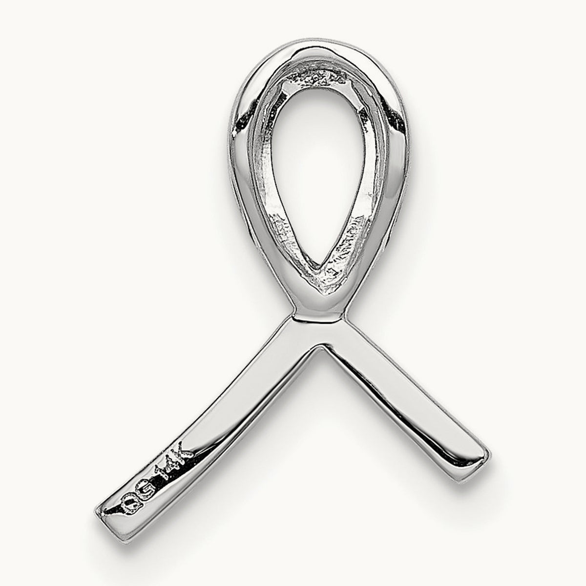 Awareness 1/10ct. Diamond Slide Pendant, 14K White Gold