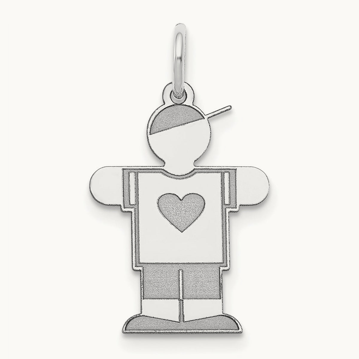 Kid Charm — 14K White Gold