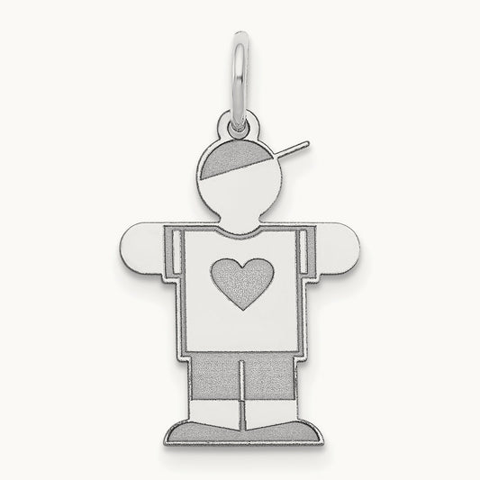 Kid Charm — 14K White Gold