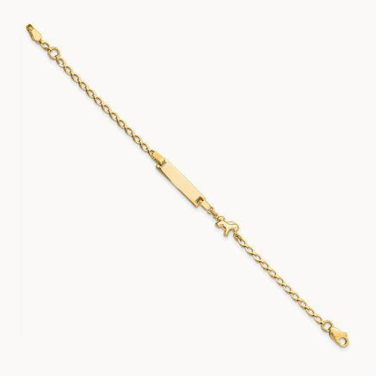Polished Horse / Pony Children's ID Bracelet, 14K