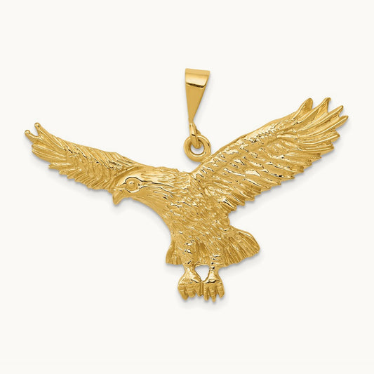 Solid Polished Eagle Pendant — photo set