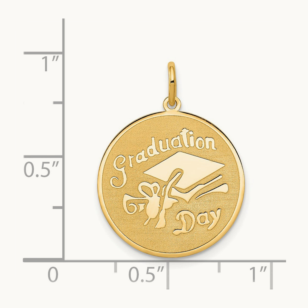 GRADUATION DAY Disc Charm, 14K