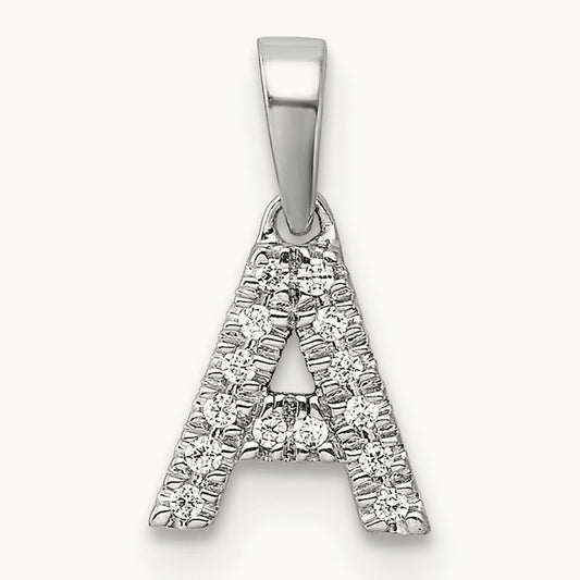 Diamond Initial with Bail Pendant