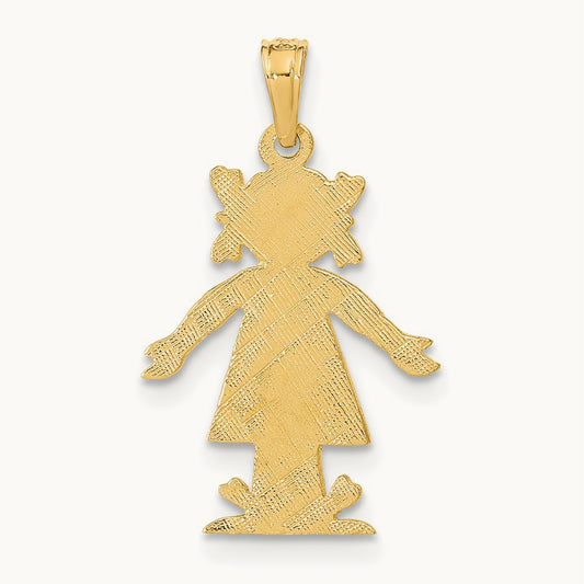 Girl Charm, 14K