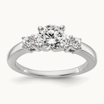 5-Stone Peg Set Engagement Ring, 0.25 ct tw