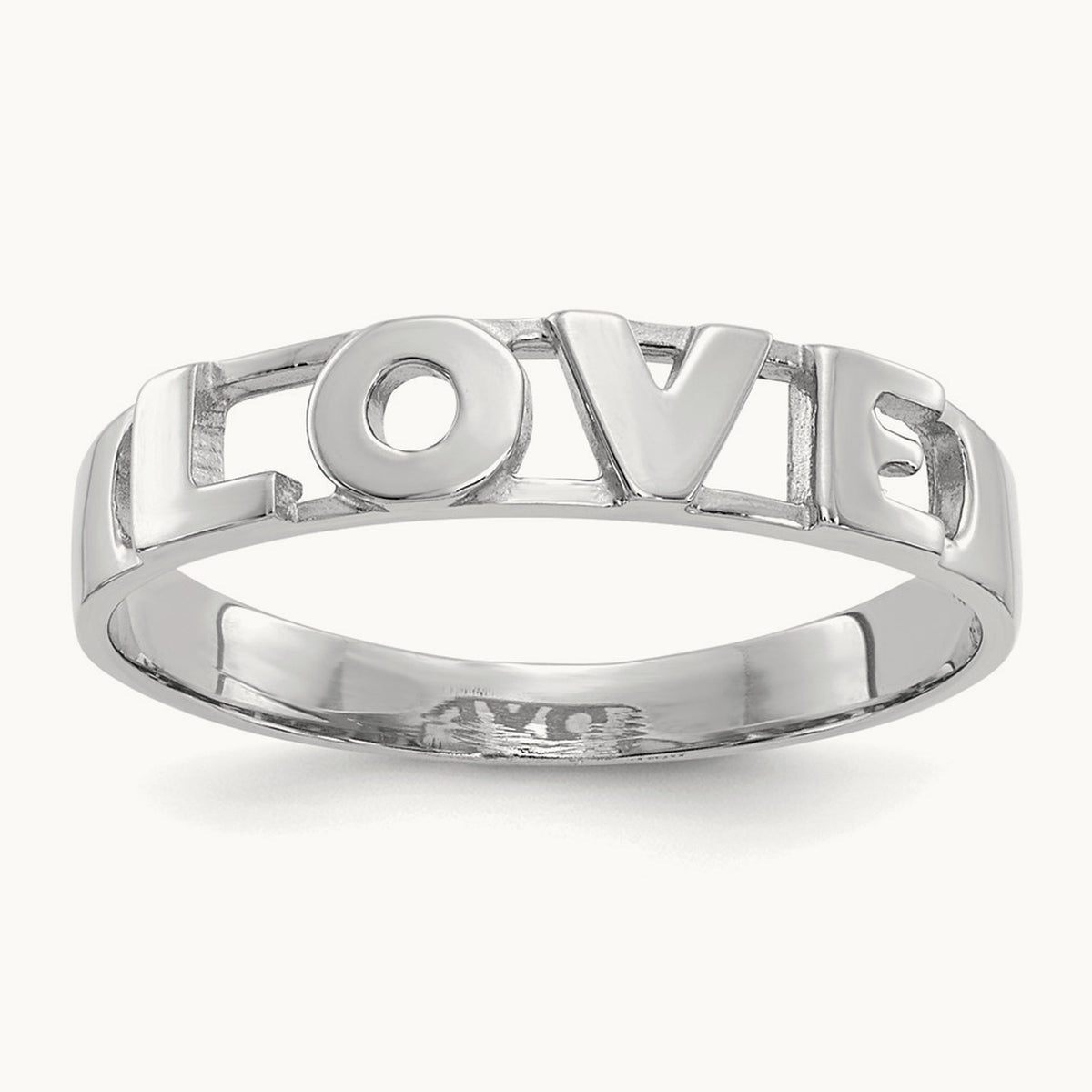 LOVE Ring — 14K White Gold, 7