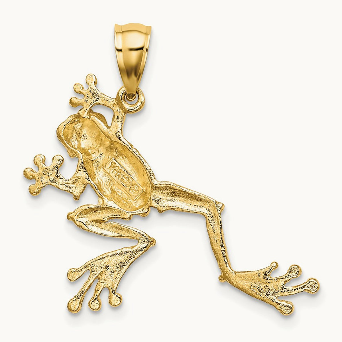 2-D Textured Frog Charm — 28.8mm