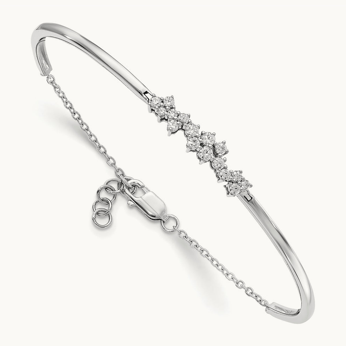 Diamond Bangle Bracelet — photo set